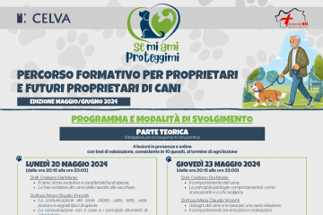 Percorso formativo per proprietari e futuri proprietari di cani - edizione maggio/giugno 2024